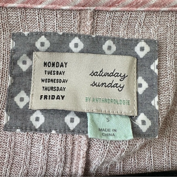 ANTHROPOLOGIE-SATURDAY Sunday Acadia Midi Open Cardigan (Size:Small) - Picture 10 of 10